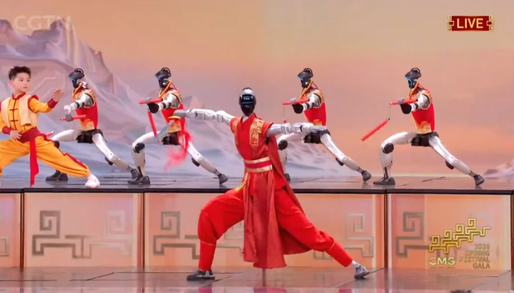 China coloca robôs humanoides no centro das celebrações do Ano Novo Lunar em espetáculo tecnológico