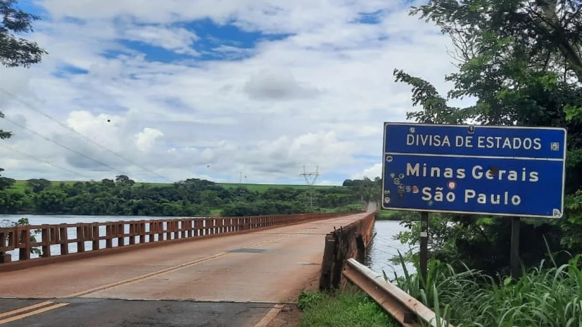 Ponte entre Minas e São Paulo no Triângulo Mineiro é interditada totalmente e DER-MG inicia obra emergencial de 60 dias